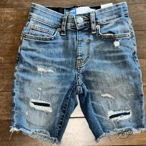 Old Navy Ripped Blue Jean Shorts for Boys sz 7.